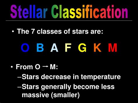 Ppt Stellar Classification Powerpoint Presentation Free Download