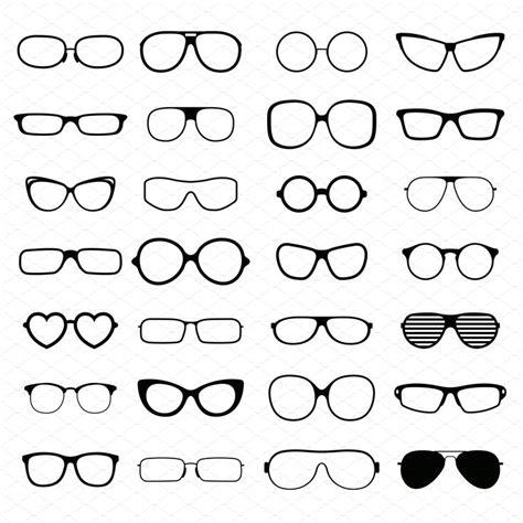 Black Fashion Glasses Silhouette Dibujos De Ojos Frases De Ojos