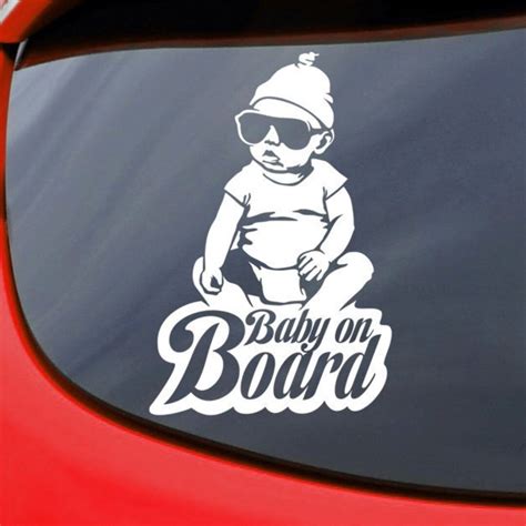 Baby On Board Car Decal Vinyl Sticker Window Bumper Funny Cute