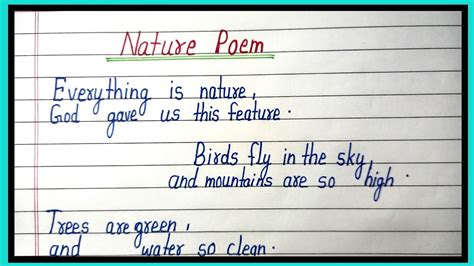 Nature Poem In Englishpoem On Nature In Englishnature Par Kavita
