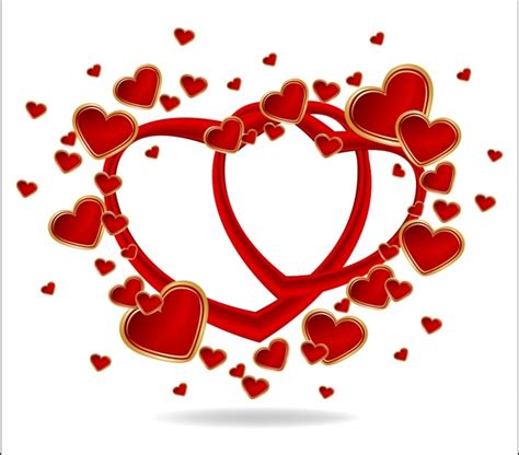 Romantic Love Heart To Heart Vector Free Vector In Adobe Illustrator Ai