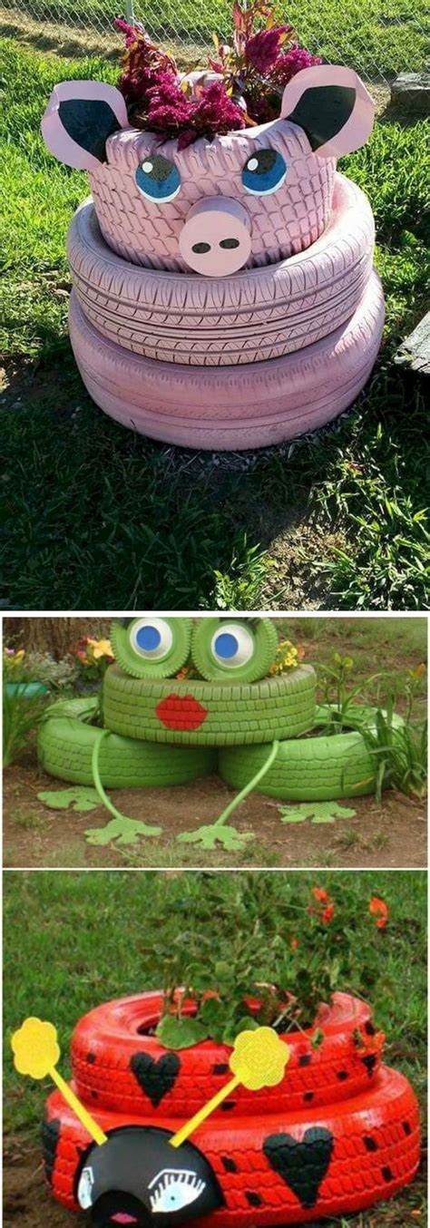 20 Best Diy Tire Planter Flower Pot Ideas And Projects For 2023