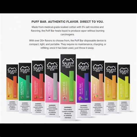 Popular Pod Device Puffs Bapuff Glowbidi Stick E Cigarette18 Types 280mah With Fast Shipping