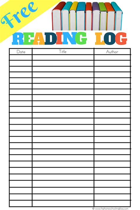 Reading Book List Template