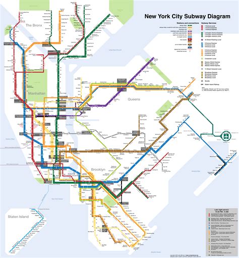 Mapa Del Metro De Nueva York