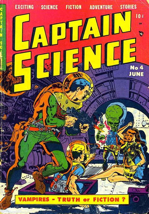 Captain Science Vol 1 No 4 June 1951 Cover Art By Wally Wood