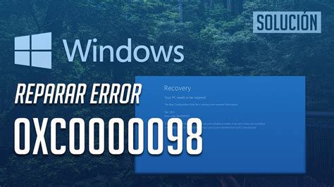 Solución De Pantalla Azul 0xc0000098 Windows 1087 3 Soluciones