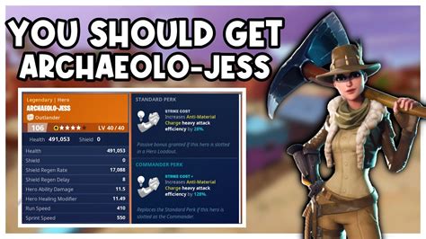 You Should Get Archaeolo Jess Archaeolo Jess Gameplay Fortnite