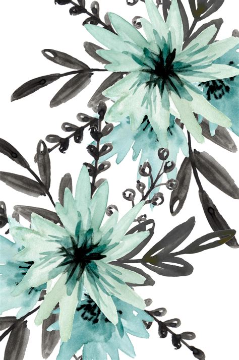 Blue Asters Watercolor In 2023 Floral Wallpaper Iphone Iphone Art