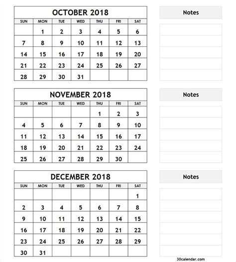 Dashing 3 Month Blank Printable Calendar December Calendar Blank