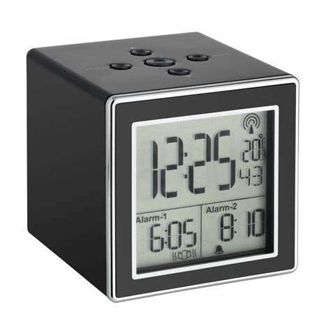Digital Radio Controlled Alarm Clock With Vibrating Wristband Tfa