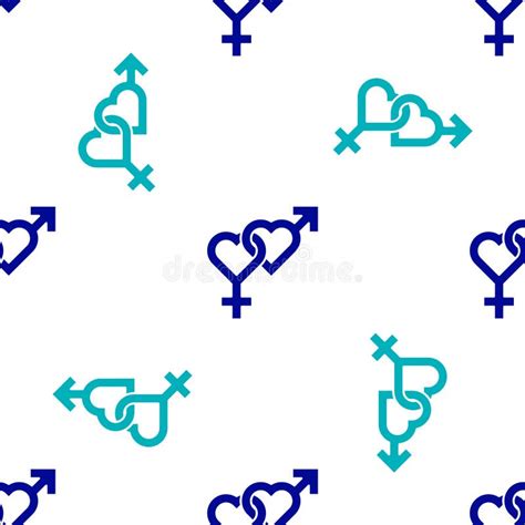 Blue Gender Icon Isolated On Purple Background Symbols Of Men And Women Sex Symbol Minimalism