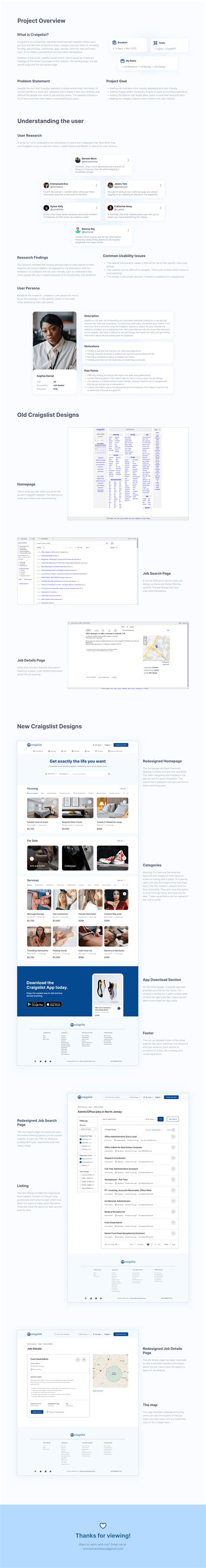 Craigslist Website Redesign on Behance