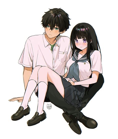 Sitting On Lap Reference Couple Anime Love Couple Cute Anime Couples