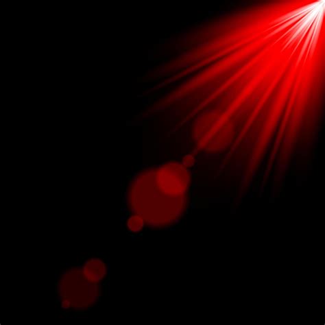 Lens Flare Red Light Effect Glow Illuminated Vector 4939951 Vector Art