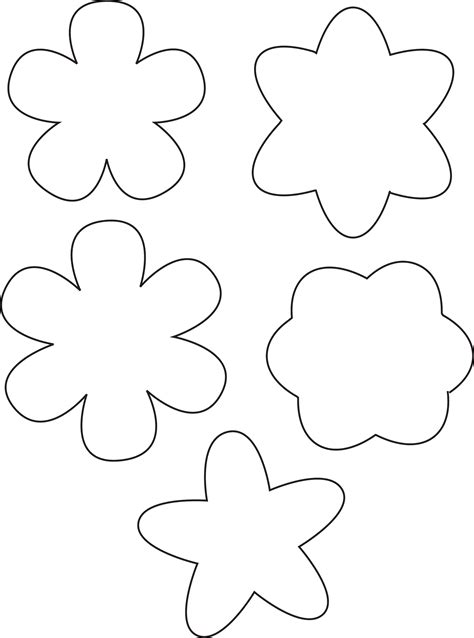 simple flower template