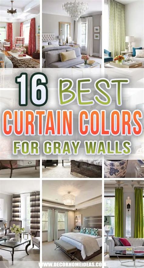 What Color Curtains Go With Gray Walls Best 16 Colors Decor Home