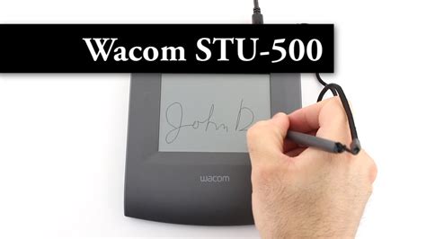 Wacom Stu 500 Signature Pad Product Review Youtube