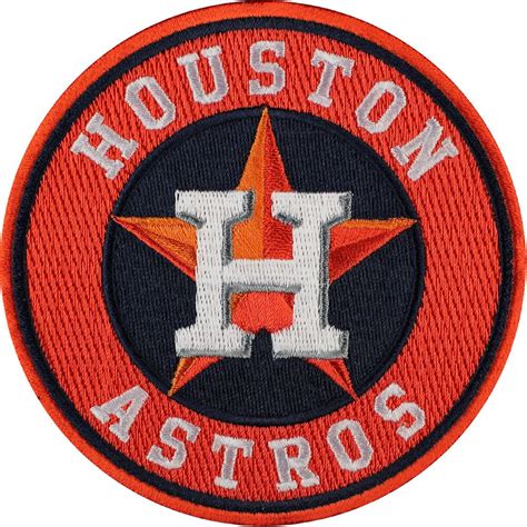 Houston Astros Alternate Orange Round Home Logo Official Jersey Sleeve