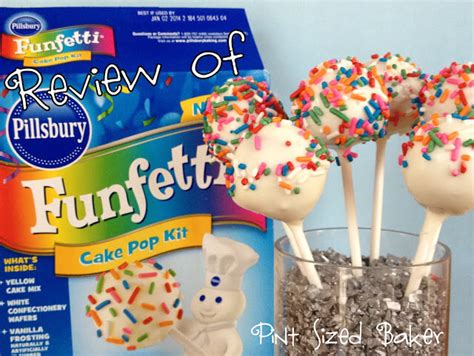 Review Of Pillsbury Funfetti Cake Pop Kit Pint Sized Baker