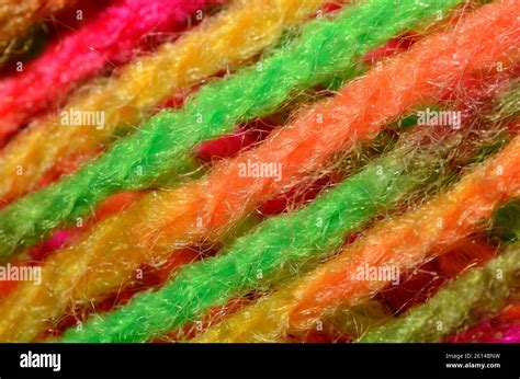 Different Colored Wool Large View Stock Photo Alamy