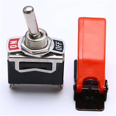 High Quality 1 Set Toggle Switch Cover Onoff Spst Toggle Switch Metal