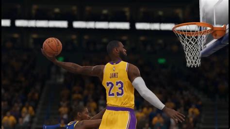 Nba Live 19 Lakers Vs Warriors Gameplay Ps4 Pro Youtube