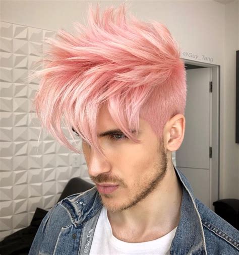 Men Can Wear Pink Too Joeygraceffa Looking HOT With Pastel Pink I Lifted His Hair With