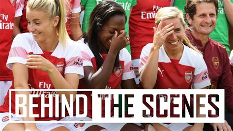 Behind The Scenes At Arsenal Women S Photocall Youtube