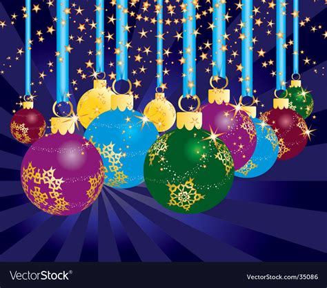 Christmas Balls Royalty Free Vector Image Vectorstock