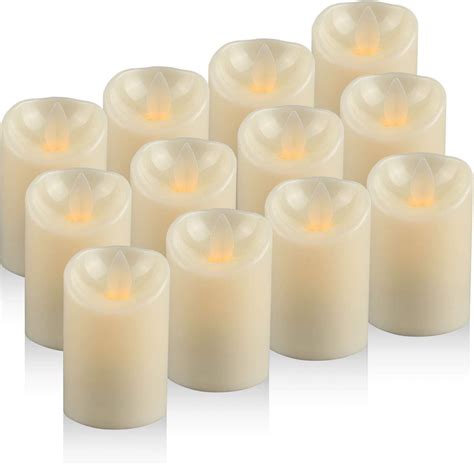 Moving Wick Led Candles Tea Light Battery Operated