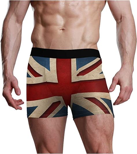 Cataku Union Jack Men S Boxer Briefs Underwear S Xl Amazon Co Uk Clothing
