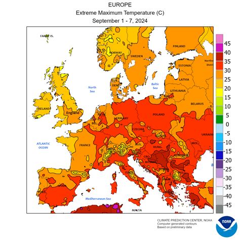 Weather, recent European rain and temperature.