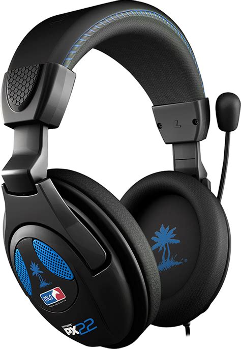 best buy turtle beach ear force px22 amplified universal gaming headset black blue tbs 3230 01