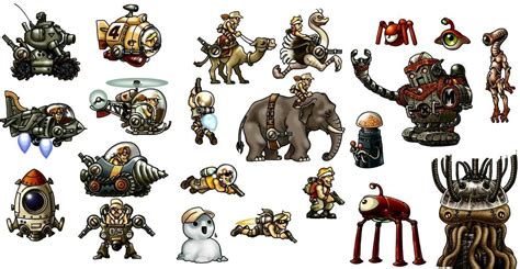 Metal Slug Personagens Character Sketch Slugs Concept Art Drawing