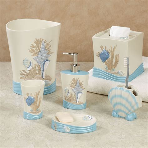 Anchor bathroom decor beach bathroom set nautical bathroom | etsy. Beach Walk Coastal Bath Accessories in 2020 | Beach ...