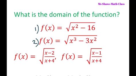 Find right answers rigt now! Find The Domain Of Square Root Functions. 4 Examples - YouTube