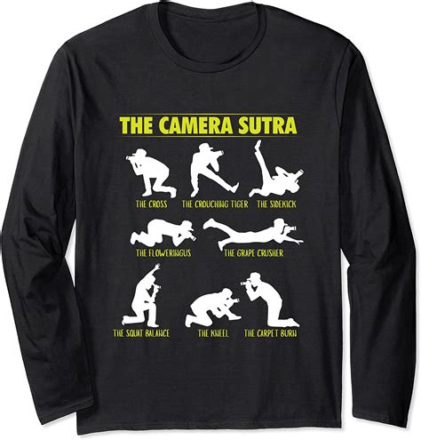 the camera sutra funny photographer poses t long sleeve t shirt uk fashion