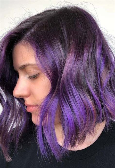 Stick with a light, soft. 63 Purple Hair Color Ideas to Swoon over: Violet & Purple ...