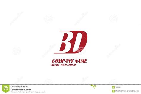 bd b d letter logo vector design stock vector illustration of creative icon 109250611