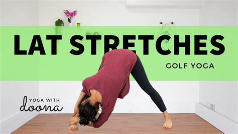 Lat Stretches For Golf Yoga For Golfers Yoga With Doona 4k Youtube