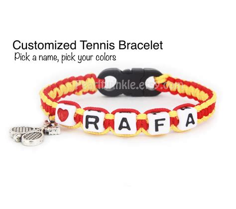 Rafa Nadal Fan Bracelet Vamos Rafa Tennis Bracelet Tennis Etsy