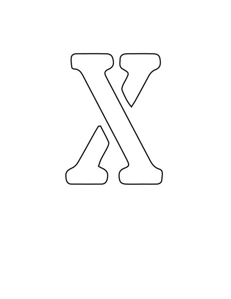 Free Printable Letter Stencils Letter X Stencil Freebie Finding Mom