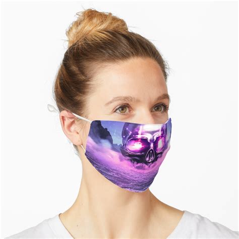Dubstep Skull In Space Mask For Sale By Nttck Redbubble