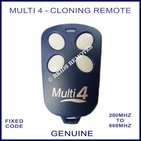 Multi 4 Nose To Nose Fixed Code Multi Frequency Cloning Remote Control