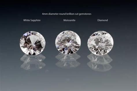 White Sapphire Vs Moissanite Vs Diamond Moissanite Vs Diamond