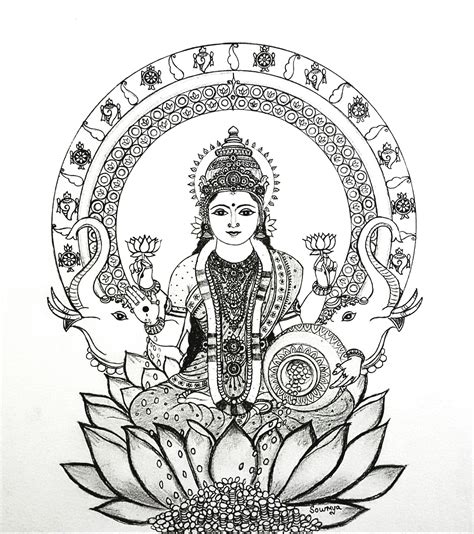 Goddess Lakshmi Periyava Arts