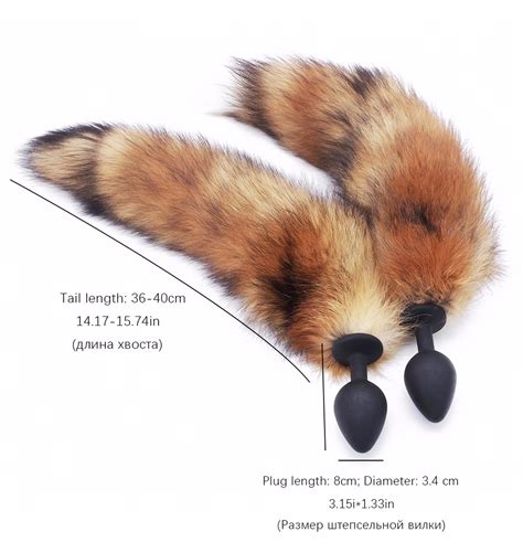 S Size Sexy Fox Tail Butt Anal Plug Silicone Anal Sex Toys For Women