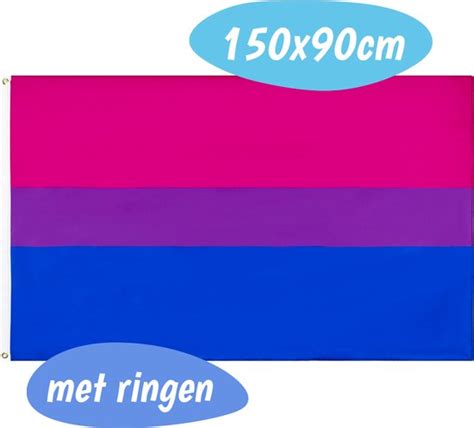 Pride Vlag Bisexueel X Cm Bi Bisexual Gay Regenboog