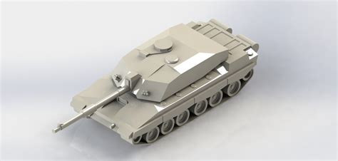 3d Printed Challenger 2 Main Battle Tank By Howie He Pinshape